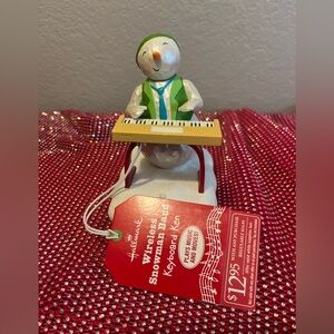 Hallmark 2010 Snowman Band Keyboard Ken Music Movement Interactive NEW